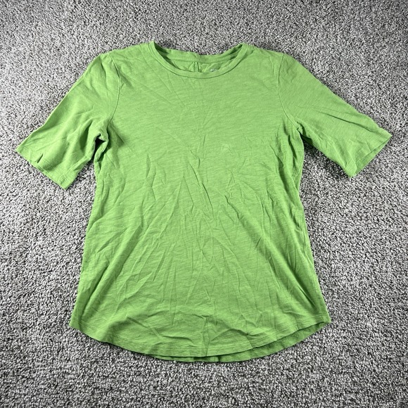 Eileen Fisher Tops - Eileen Fisher Shirt Womens‎ Petite XXS Green Organic Cotton Slub Crewneck Tee